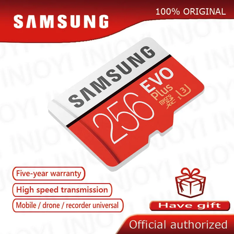 

100% Original SAMSUNG EVO+ EVO Plus Micro SD Card 128GB 64GB Class10 MicroSD 32GB UHS-1 Memory card 256GB cartao de memoria