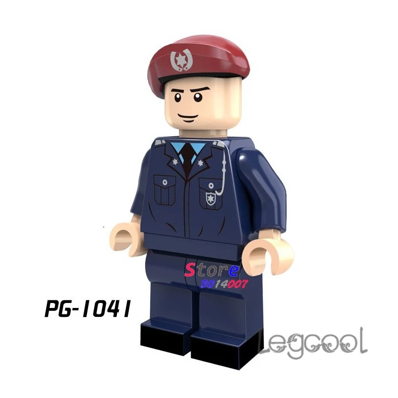 

1PCS model building blocks action figures starwars superheroes military Macao Judiciary Police hobby diy toys for children gifts