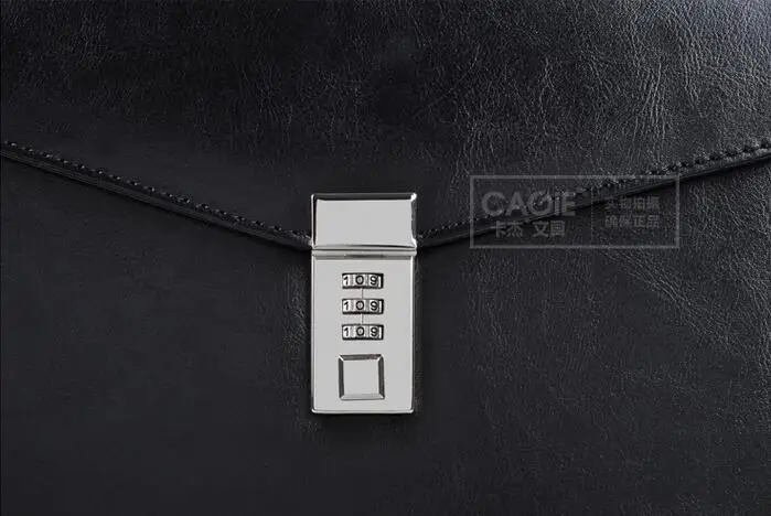 Pasta de Arquivo cagie a4 padfolio couro preto Estilo : Business, classic