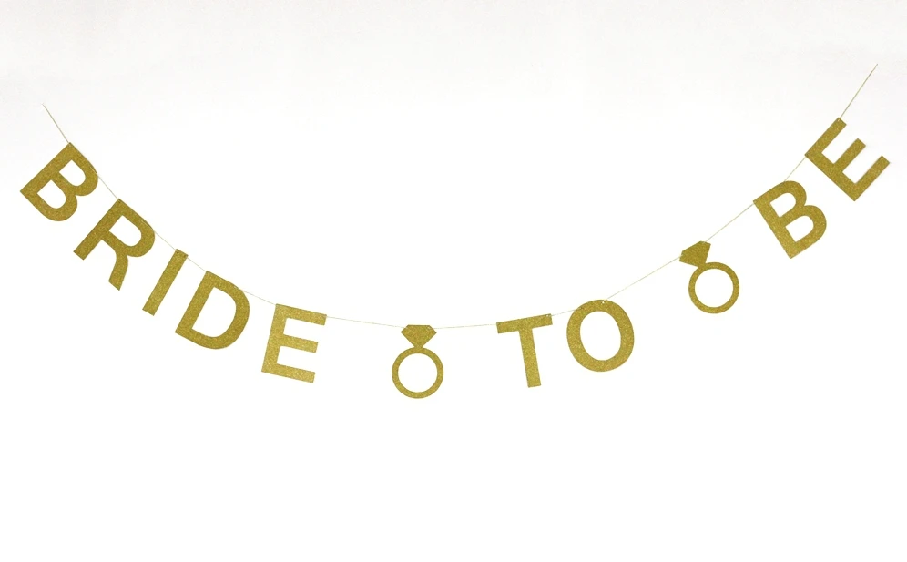 new gold glitter bride