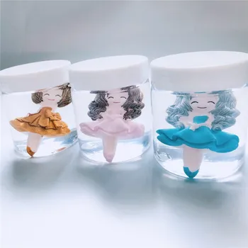 

Funny Kids Toys Crystal Clear Princess doll Modeling Clay Fluffy Floam Antistress DIY lizun Slime Plasticine Gift For Children