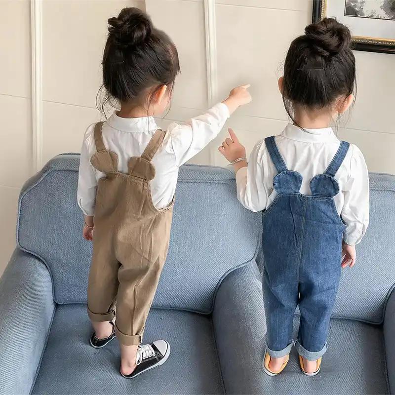 baby girl denim jumpsuit