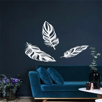 

Wall Sticker Boho Feather Beauty Dream Catcher LivingRoom Decoration Vinyl Art Removeable Sticker Mural Modern Poster LY605