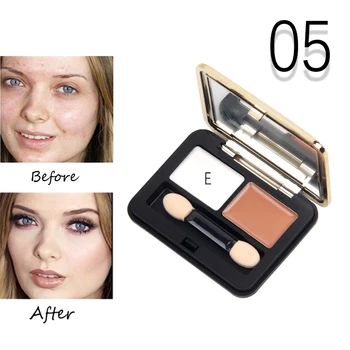 

Miss rose face makeup concealer palette 2 colors contouring makeup foundation cream oil control nude makeup concealer MS170