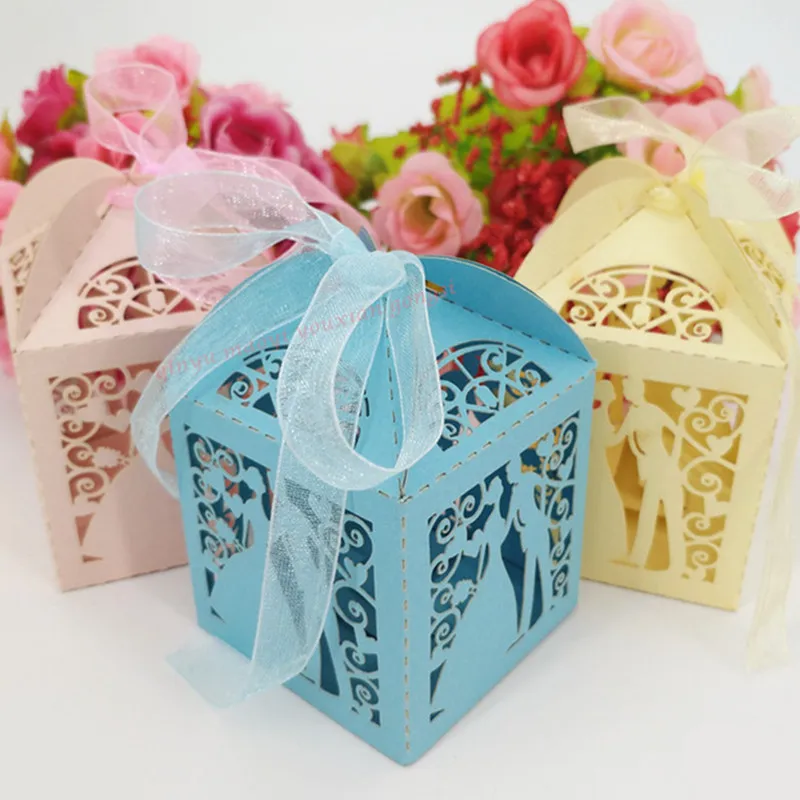 50 шт. свадебные коробочки и пакеты для конфет|box with ribbon|box paperbox paper gift |