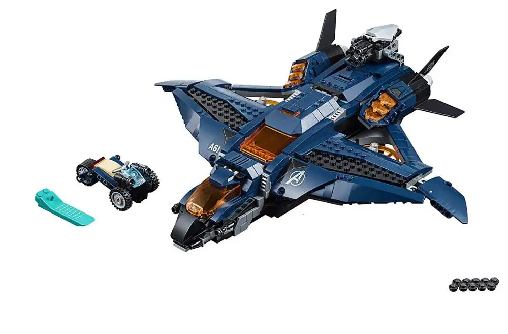 Marvel Мстители Endgame Ultimate Quinjet Строительный набор Блоки Игрушки совместимы с