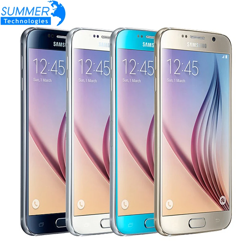 Оригинальный разблокированный мобильный телефон samsung Galaxy S6 G920F/S6 Edge G925F