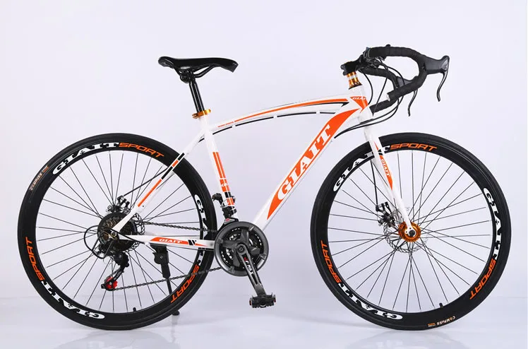 

21 speed racing bike 700C*52cm bike steel frame bicycle alloy pedal cycling disc brake road bike no folding bike 160-185CM
