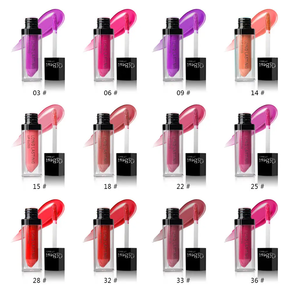 color32 Водонепроницаемый Матовая жидкая Llipstick Макияж длительный Блеск для губ 12 Цветов - Цвет: color32