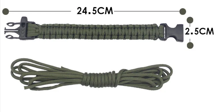 Seven Sta Мужской Открытый браслет выживания для мужчин и женщин Плетеный 550 Паракорд многофункциональный кемпинг спасательный аварийный трос браслеты