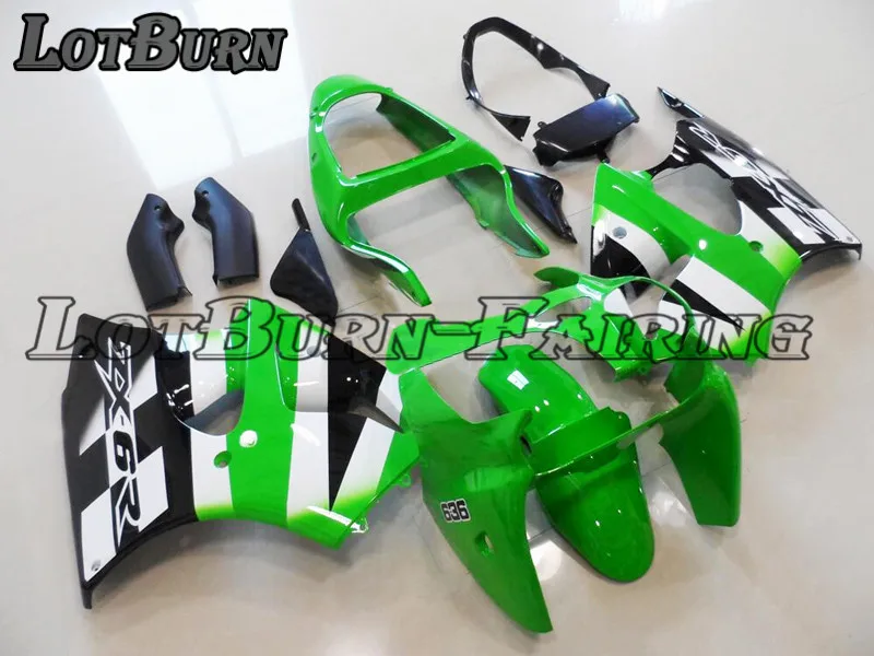 

Green Fairing Kit Fit For Kawasaki ZX6R 636 ZX-6R 2000 - 2002 00 - 02 Fairings Custom Made Motorcycle Bodywork Injection