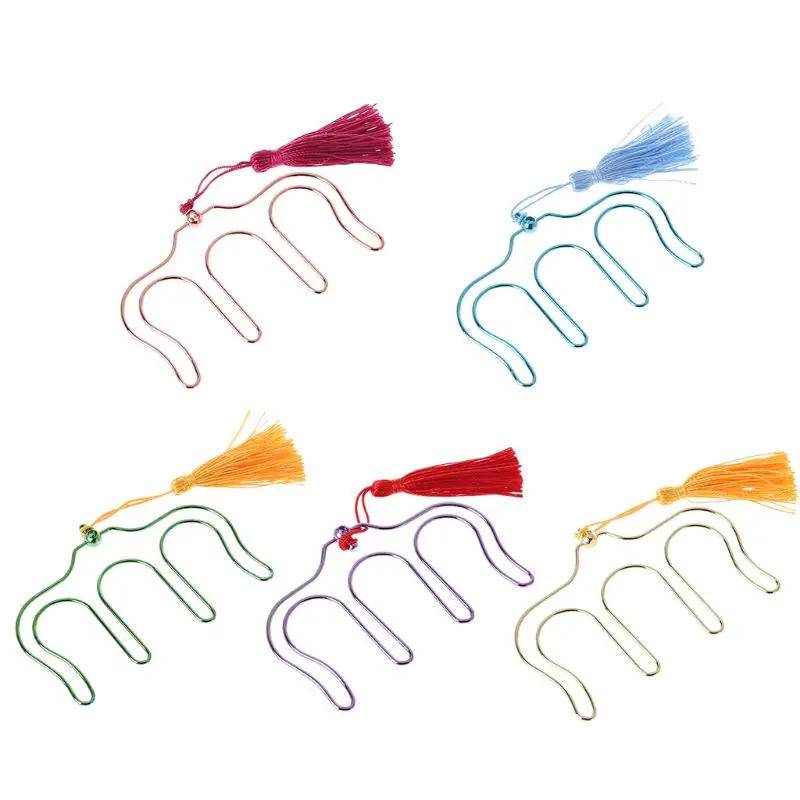 

Novelty Hollow Metal Music Piano Book Clip Bookmark Page Paper Holder Memo Clips With Tassel School Office Stationery