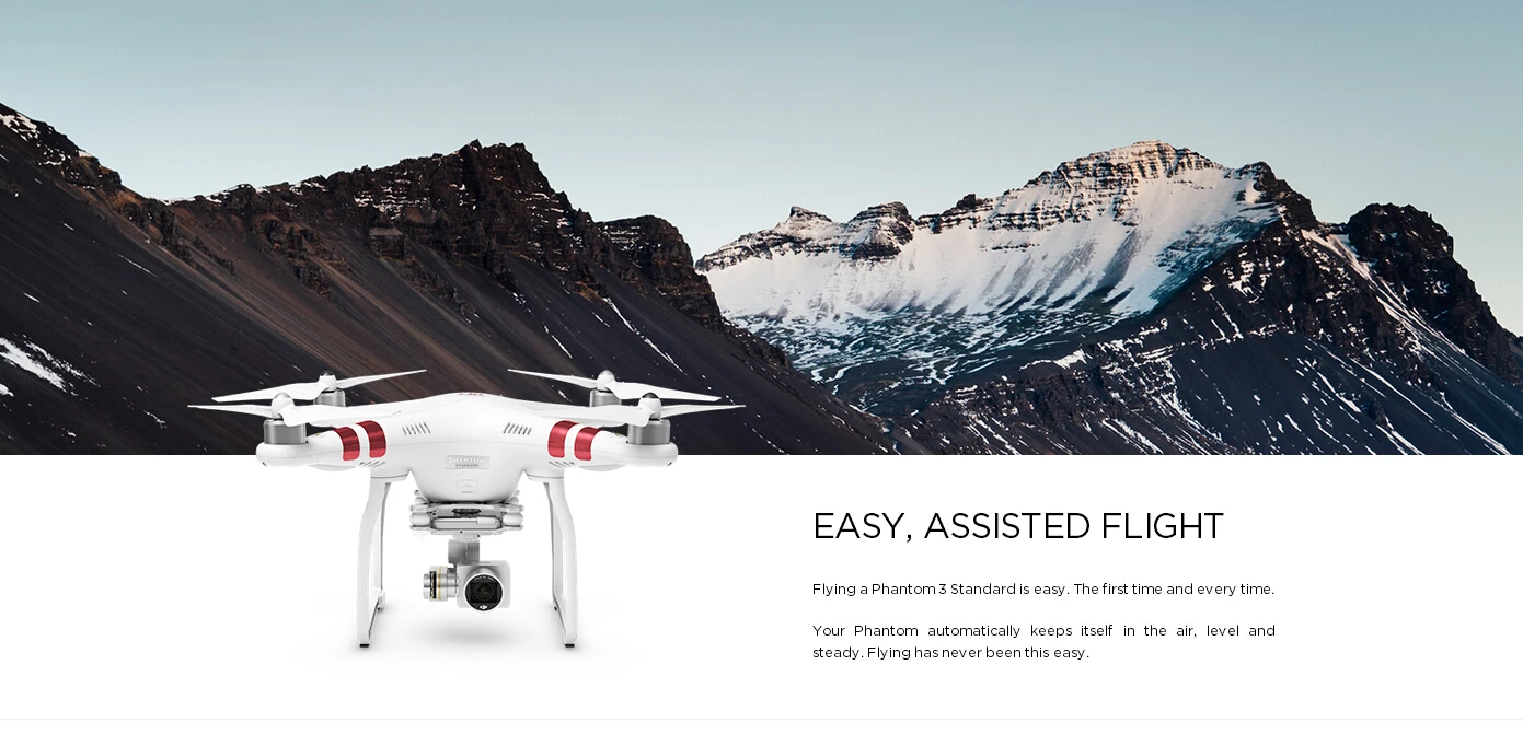 DJI Phantom 3 Standard FPV With 12MP Camera Shoots 2.4K Video RC Quadcopter RTF Not Advanced Or Professional