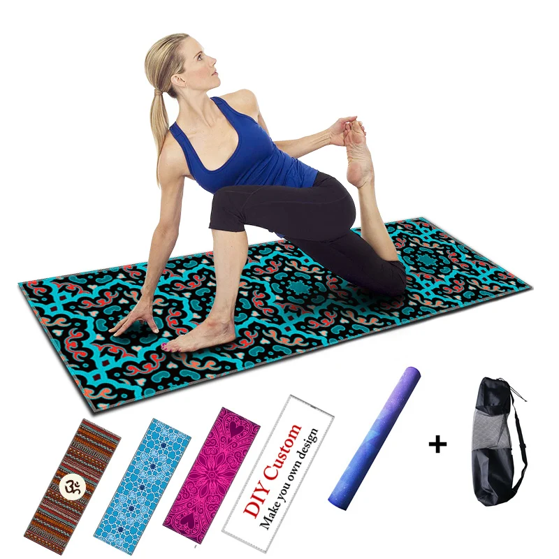 Portable Yoga Mat Non slip Exercise Carpet Pilates Mat for Gym Fitness