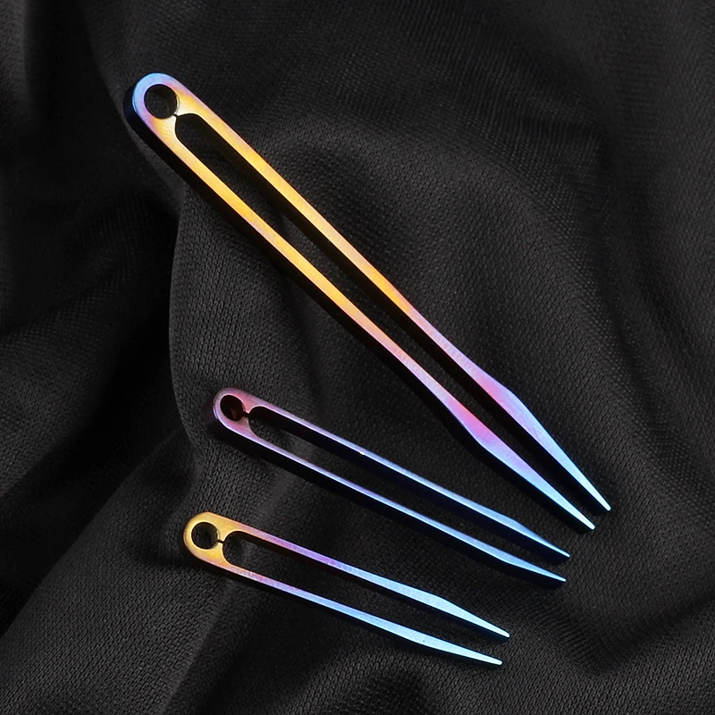 S/M/L Titanium Alloy Portable Small Tweezers Silvery Mini Clip EDC Outdoor Tools portable tweezers