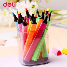 Deli 24 цвета/набор штампов вода цветной маркер акварельные ручки на основе маркеры для художников для манги аниме ручка для чертежей