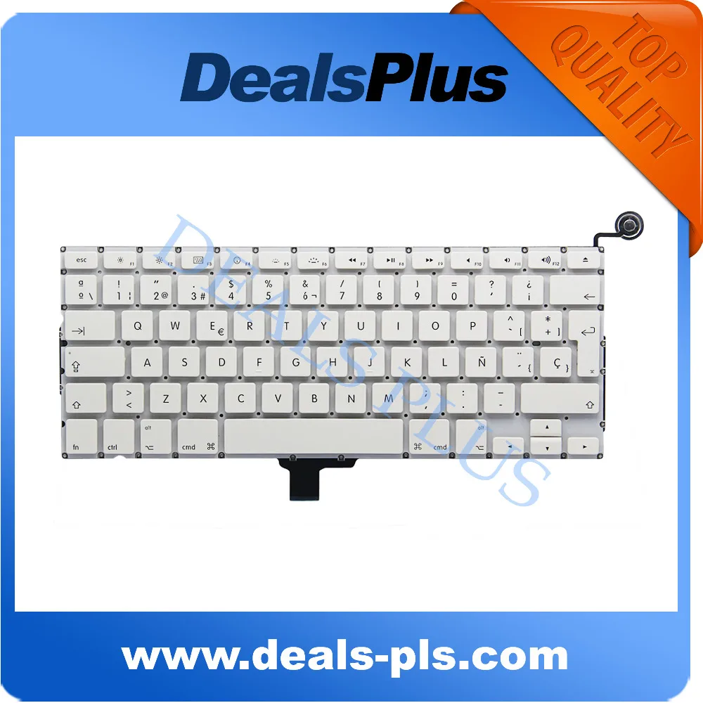 NEW White A1342 Spain Spanish Keyboard For Apple Macbook 13"inch