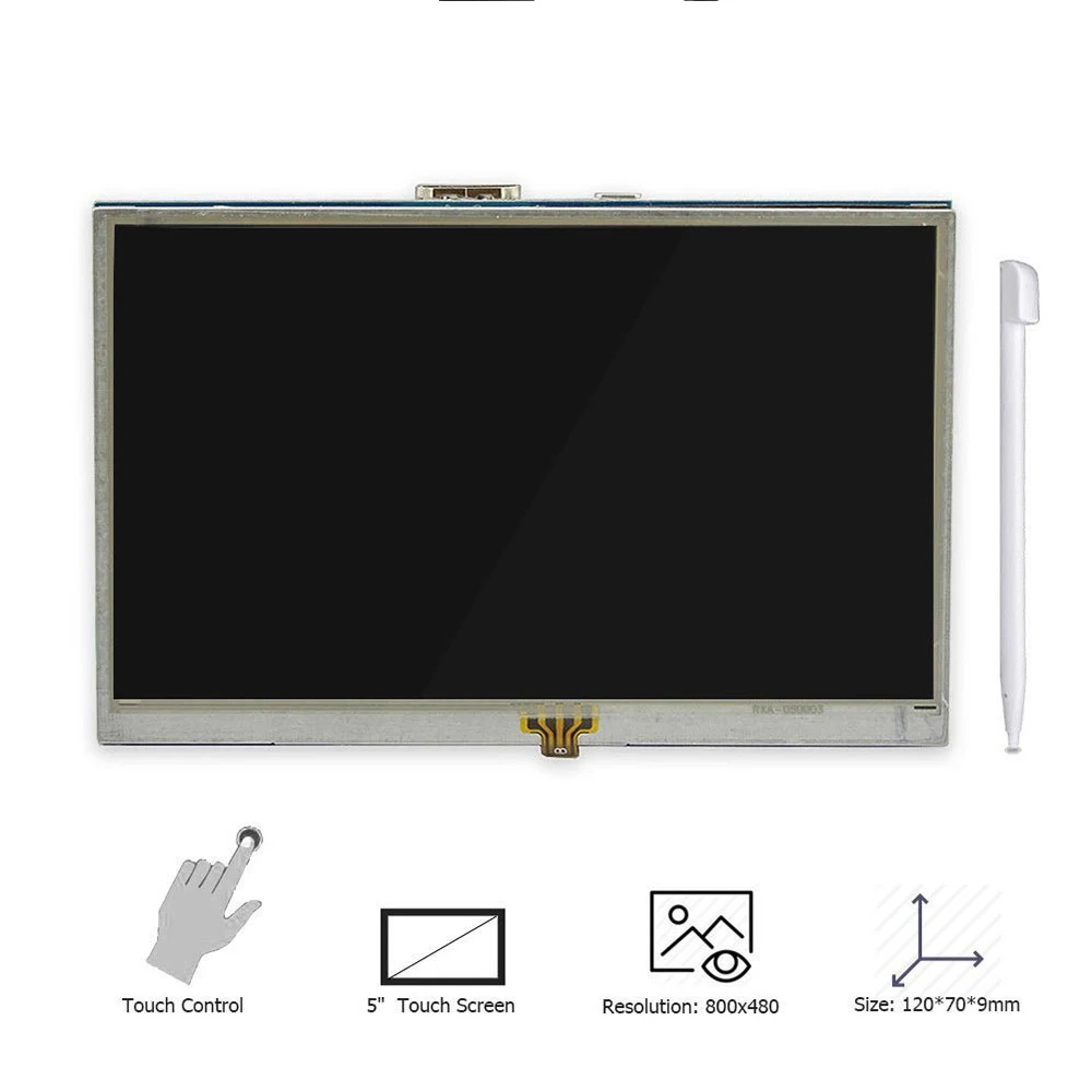  5 Inch LCD HDMI Touch Screen Raspberry Pi 3 Display LCD HDMI Monitor 800x480 for Banana Pi Raspberr