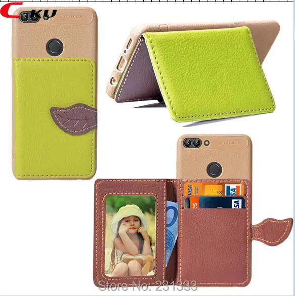 

C-ku Leaf Credit ID Card Slot Leather Case For Xiaomi Redmi 6A 4A 4X 5 Plus NOTE 5A Soft TPU PU Auto Focus Stand Cover Skin 1pcs