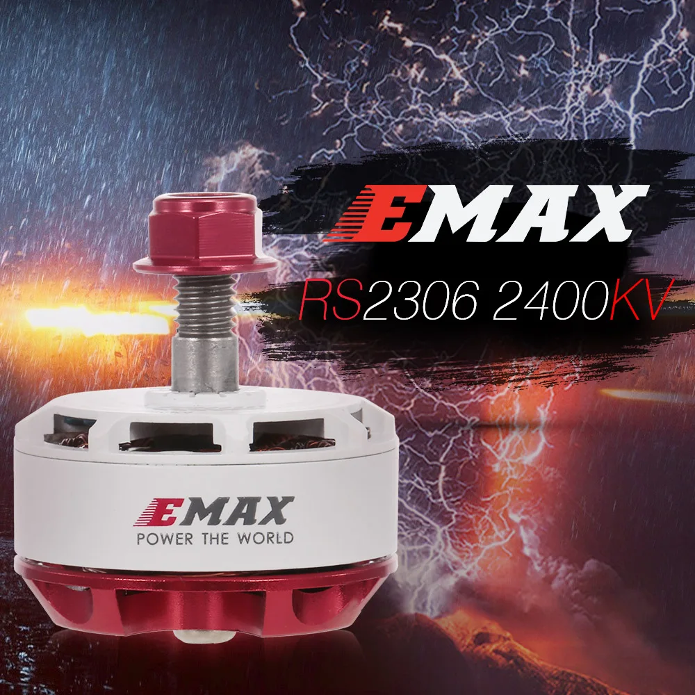 

Original EMAX Drone RS2306 2400KV Multirotor Brushless Motor for QAV210 QAV250 FPV Racing RC Quadcopter