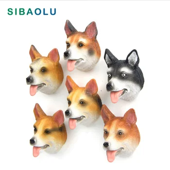 

Corgi Dog Head Out Fridge magnets Dog Head cartoon Animal whiteboard sticker Refrigerator Magnet Kids toy gift Home Decoration