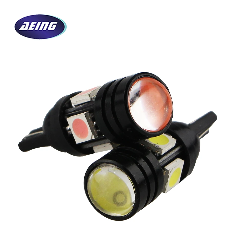 AEING 2 шт. T10 W5W LED 196 168 COB объектив проектора + 5050 боковой клин/номерной