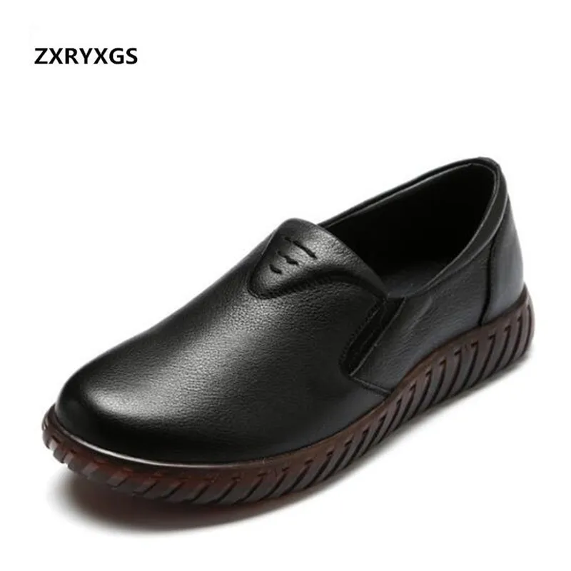 

2022 Spring Autumn Women Casual Shoes Flat Sneakers Non-slip Wear Soft Bottom Soft Genuine Leather Shoes Woman Flats Shoes Shoes