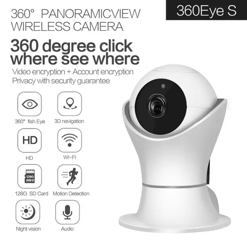 360 Угол смарт датчик Wifi камера 1080P FHD панорамная для домашней безопасности дверная