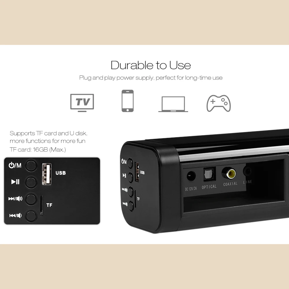 N S09 30 Вт Саундбар динамик беспроводной Bluetooth s DSP стерео Бас Сабвуфер Звук домашний