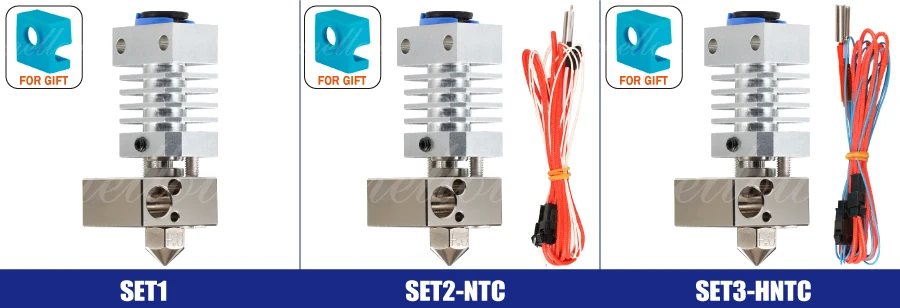 Mellow все металлические Cr10 Hotend покрытые медным Mk8 сопло и блок с подогревом 3D-принтер j-головка Hotend для обновления Ender 3 Micro Swiss