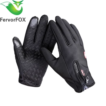 

FervorFOX Brand Women Men M L XL Ski Gloves Snowboard Gloves Motorcycle Riding Winter Touch Screen Snow Windstopper Glove