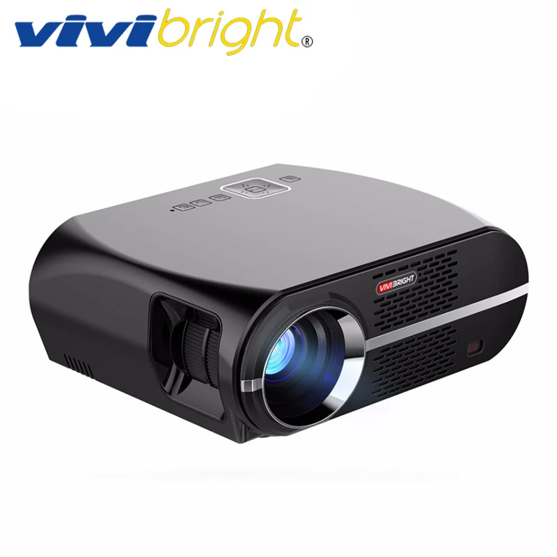 VIVIBRIGHT светодиодный проектор GP100. Разрешение 1280x800 3500 люмен поддержка 1080 P для