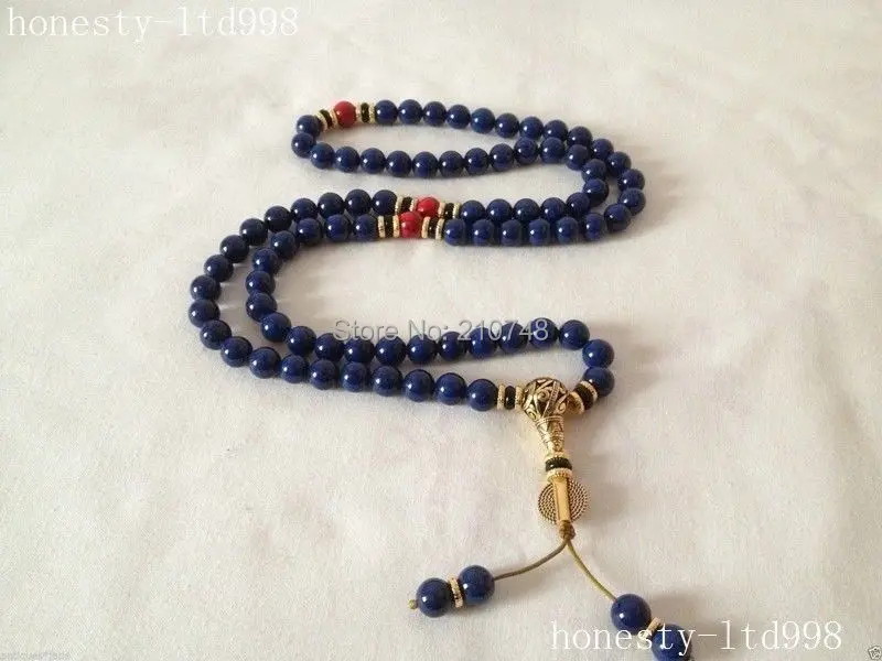 

christmas Christmas gift china tibet tibetan Lapis lazuli buddhist buddha worry prayer bead Home Decor mala brace halloween