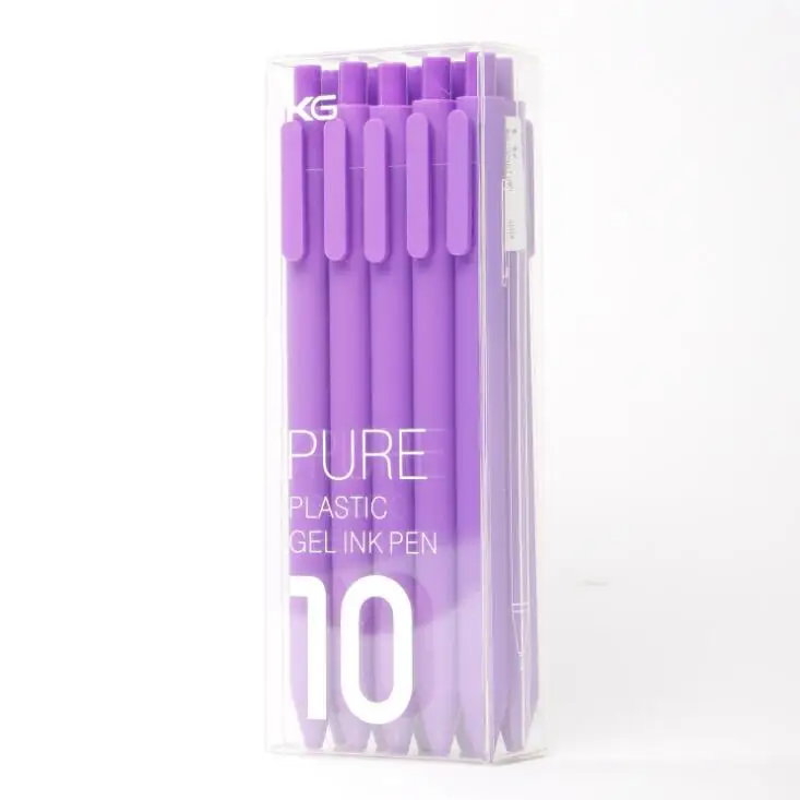 10 Pen Black Ink d 10 шт.,, xiaomi Mijia Kaco, ручка, 0,5 мм, ядро, прочное, подписывающее перо, заправлять черными чернилами, Kaco(относится к xiaomi), ручка-знак - Цвет: 10 Pen Black Ink d