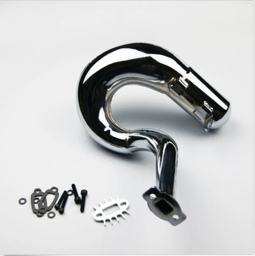New Chromed Steel Silencer Exhaust Pipe for HPI ROVAN BAJA 5B 5T 5CS RC Car | Игрушки и хобби