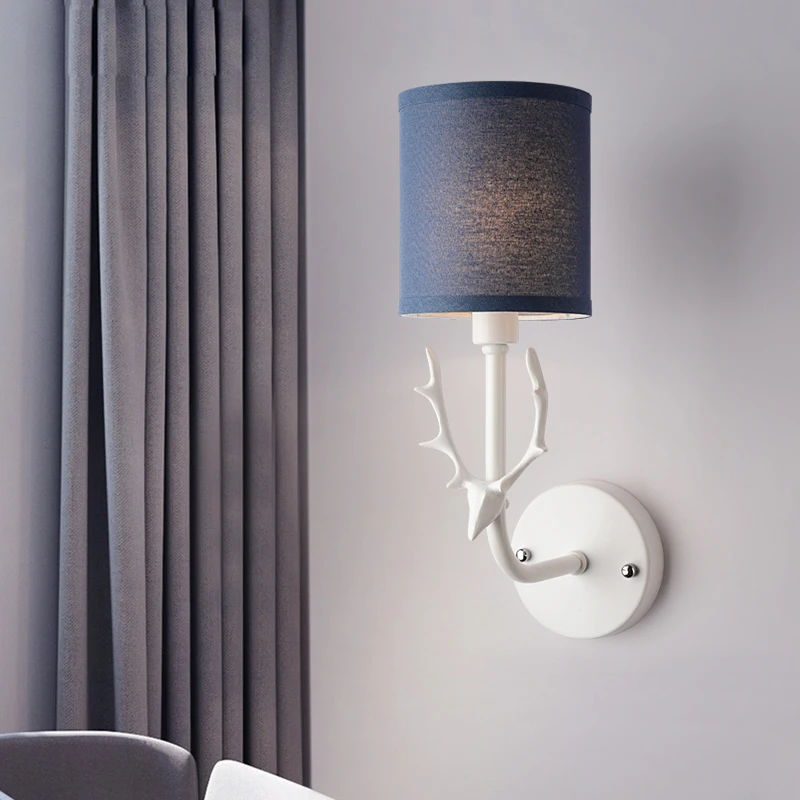 

Modern Minimalist LED Creative Resin Buck Belt Wall Light For Living Room Study Foyer Wall Sconce