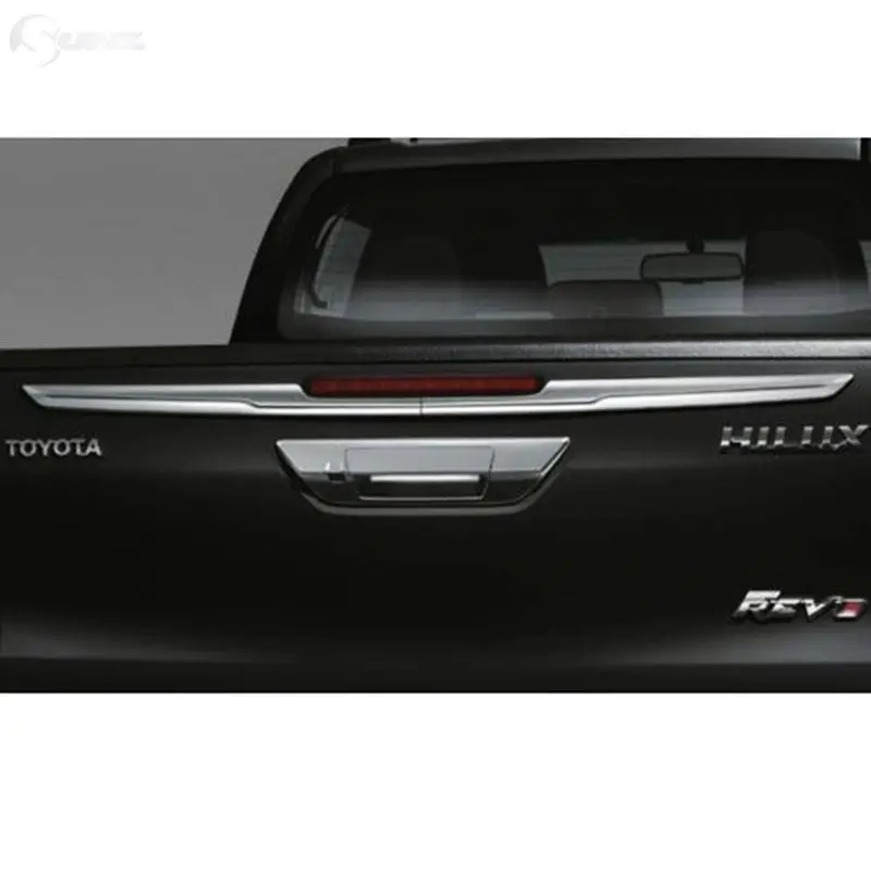 Автомобильные аксессуары хромированная задняя крышка для ворот для Toyota Hilux Revo Rocco автомобильный Стайлинг