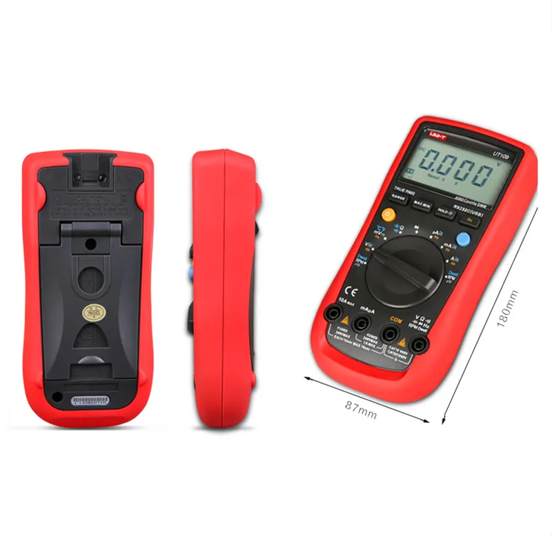 

UNI-T UT109 Handheld Automotive Multipurpose Meters Auto Range Multimeters USB PC Connect Dwell Tach LCD Backlight