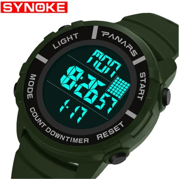 

SYNOKE Men's Watches Luxury Brand Sport Dive 50m Digital LED Military Watch Men S Fashion Shock Electronics Wristwatches