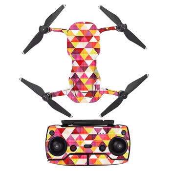 

[A0024] Geometric figure waterproof PVC Decal Skin Sticker For DJI MAVIC Air Drone body protection film+remote Controllers cover