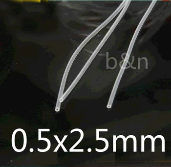 

0.5mm ID 2.5mm OD Transparent Silicone Rubber Tube food grade silicon medical hose, capillary tubing
