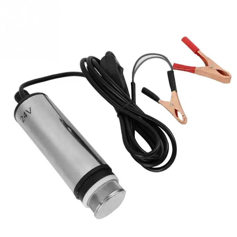 iFCOW Pump DC 24V Stainless Steel Submersible Pump for Water Diesel Oil Kerosene Refueling Tool iFCOW Pump DC 24V Stainless Steel Submersible Pump for Water Diesel Oil Kerosene Refueling Tool