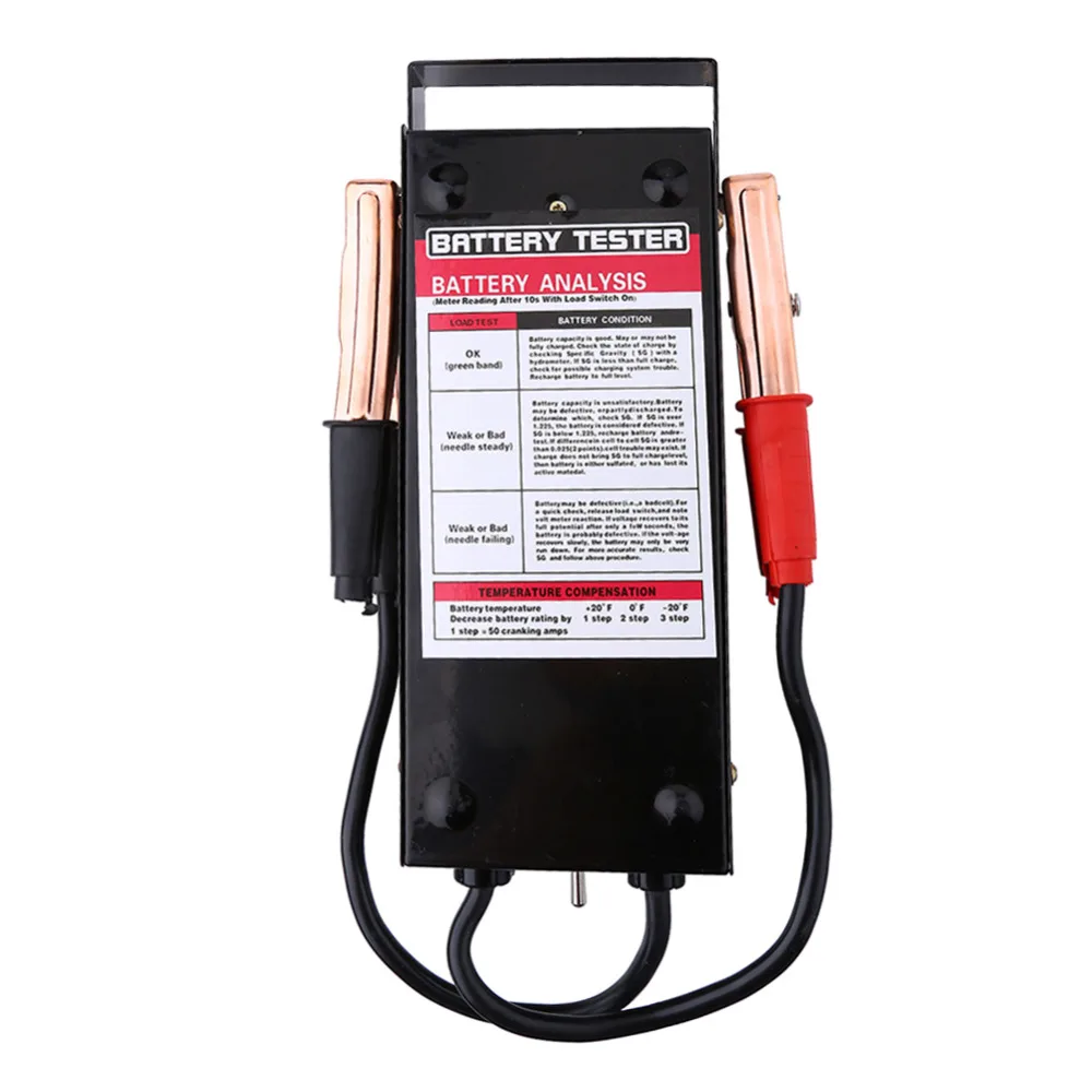 

1 Pcs Car Vehicle Battery Tester Load Drop Charging System Analyzer Checker Tool 6V-12V 100Amp High Qualty