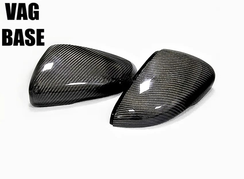 VW Golf MK6 Golf VI Carbon Fiber Side Wing Mirror Covers Caps 11