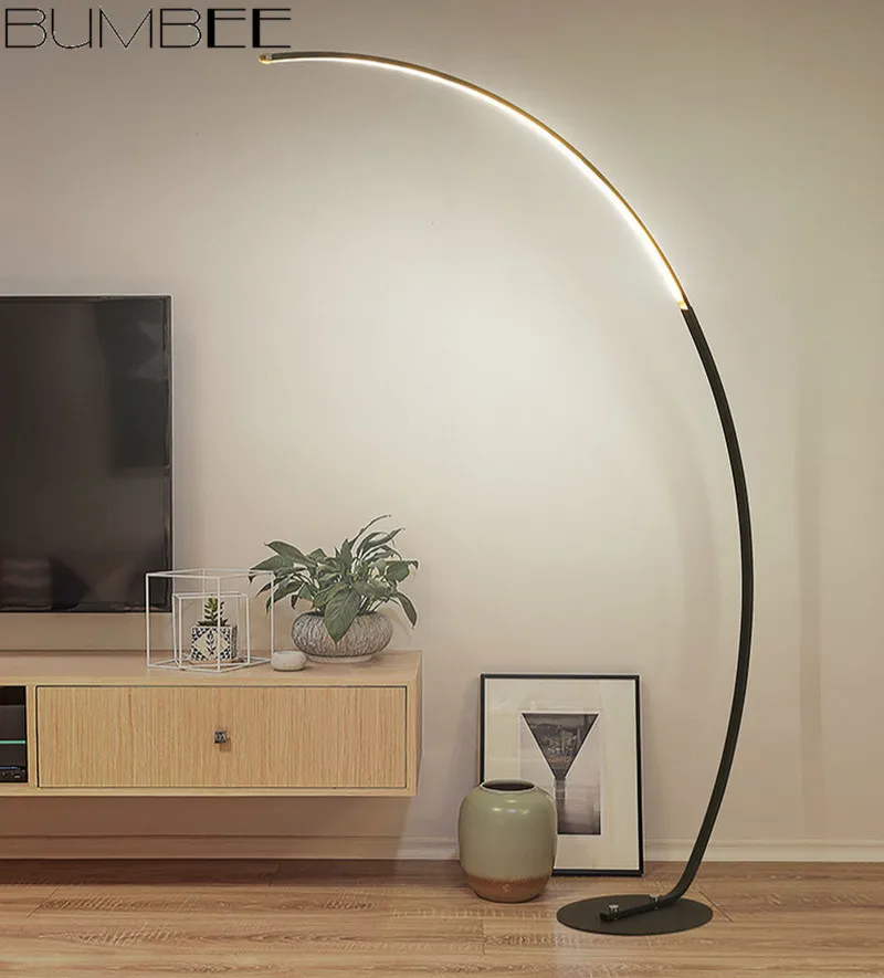 Nordic Led Fishing Floor-lamp Living Room Simple Modern Lampada Da Terra Bedroom INS Fishing Lamp Floor Lamps for Living Room