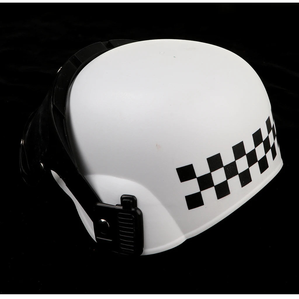 Childrens Plastic Police Costume Helmet, Cop Motorcycle Hat & Visor Child Fancy Dress Costume Pretend Role Play Game Toy