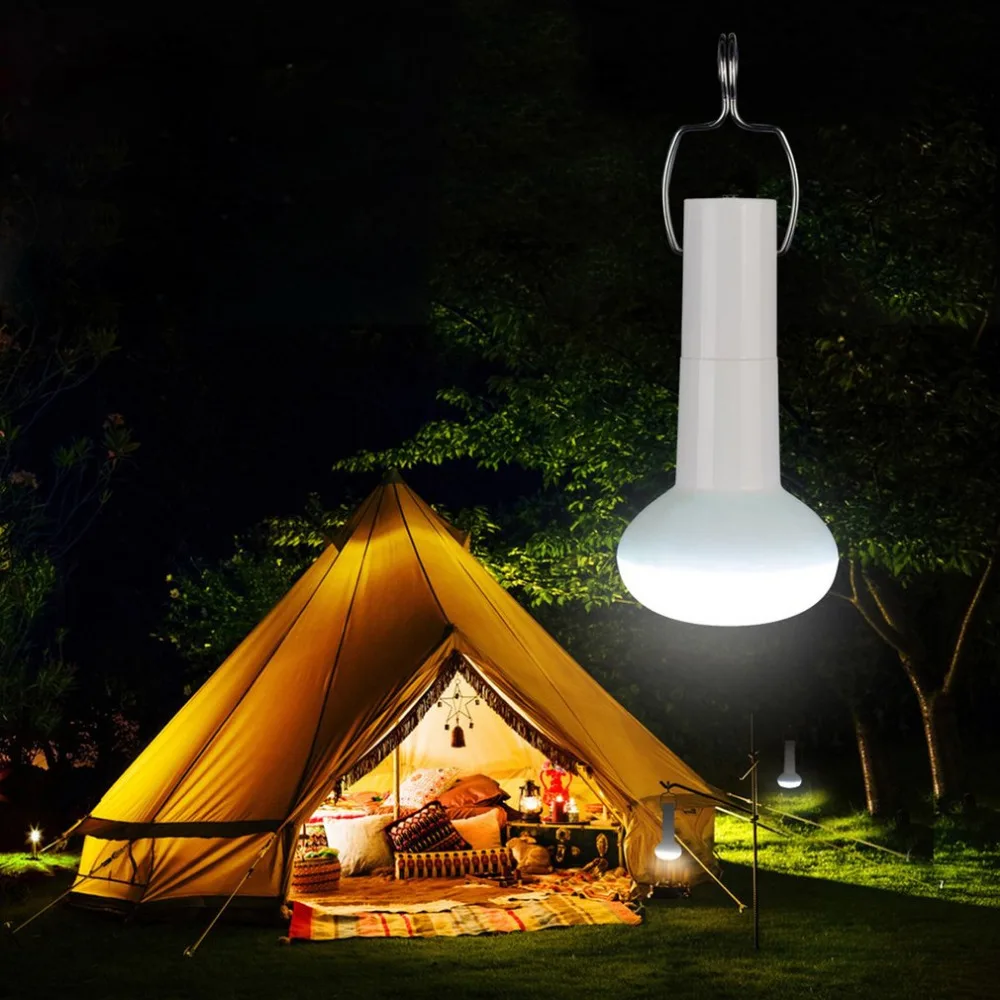 Portable Outdoor Super Bright LED Camping Light USB Charging Solar Hiking Emergency Lamp