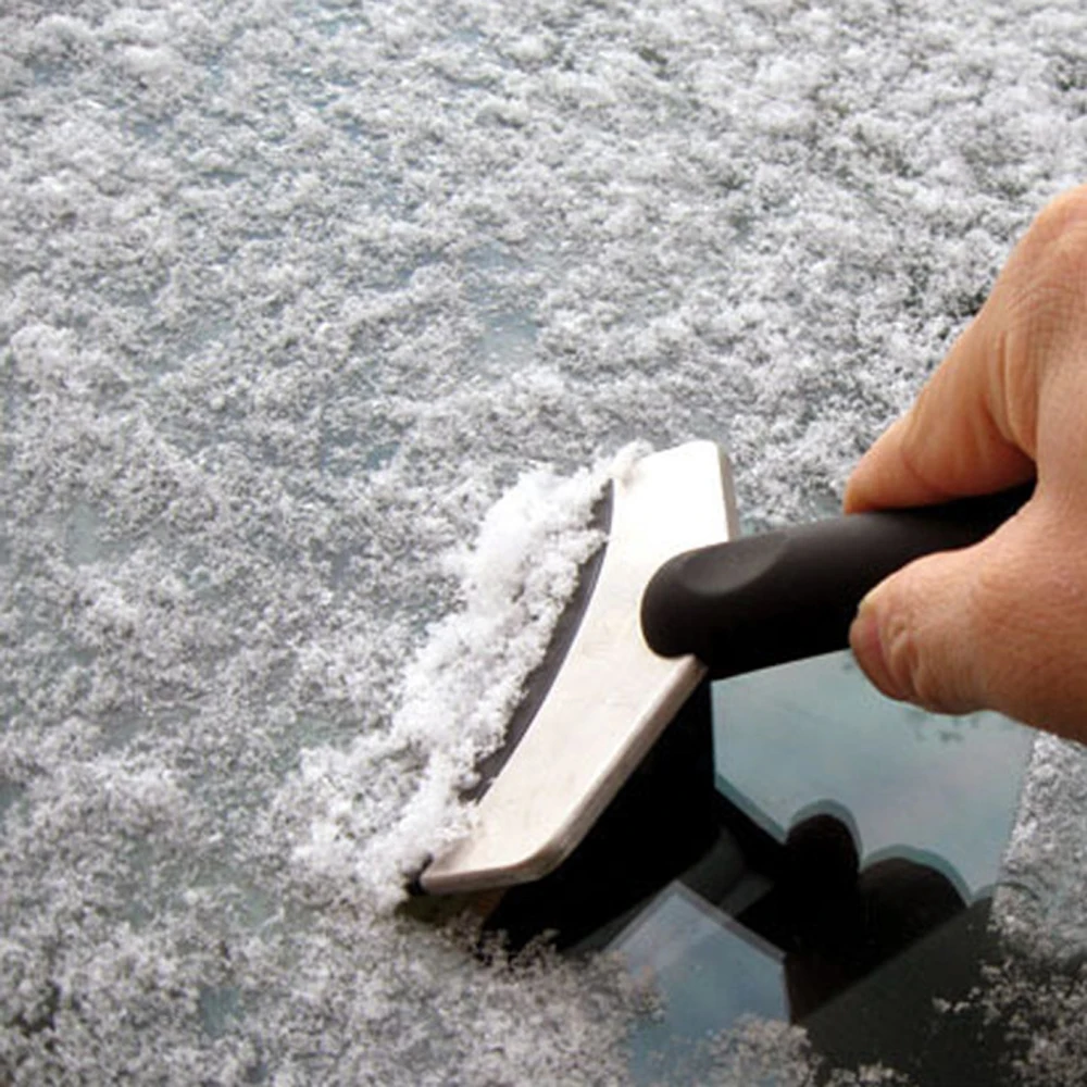 Автомобиль снег лопатой миниатюрный многоцелевой автомобили снег инструмент для снятия зима Нержавеющая сталь пластины снег удаления льда инструменты кисти