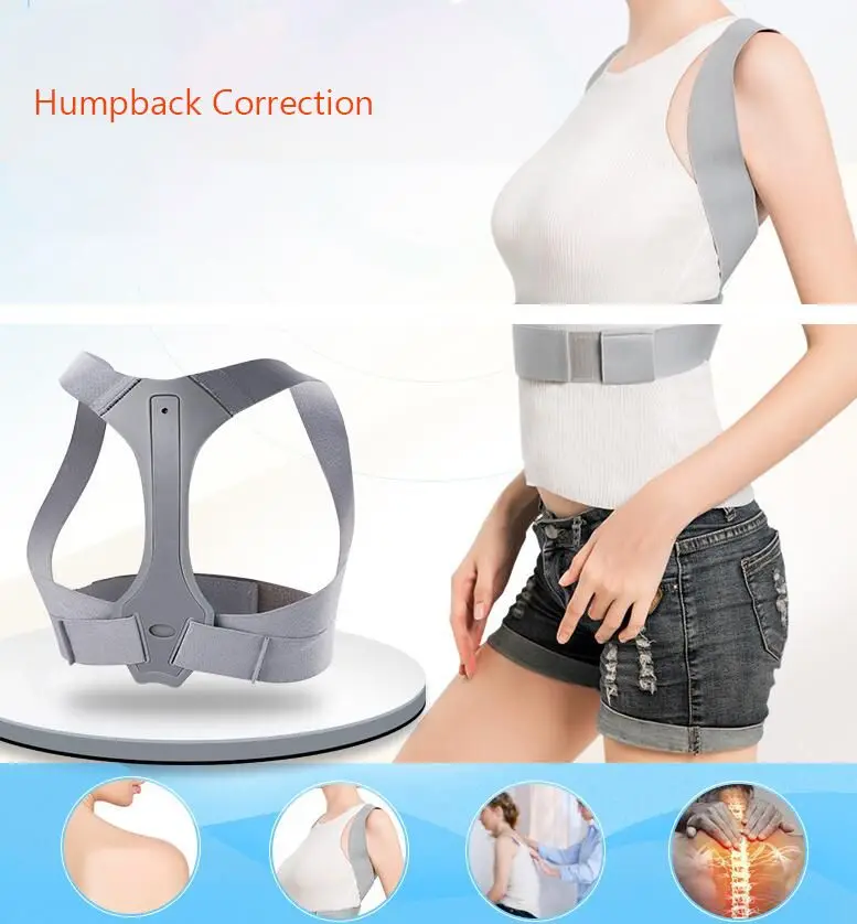 Unisex/Bambino Regolabile Terapia Megattera Postura Corrector Brace Della Spalla Back Support Belt Brace Cintura Di Sostegno Lombare Della Colonna Ver