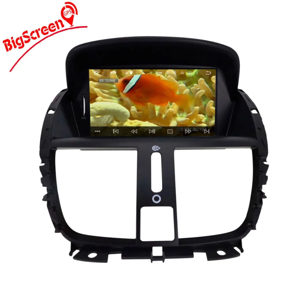 Clearance 2 Din Android 9.1 Car GPS Navigation Car DVD Player For Peugeot 207 2008-2014 car unit radio multimedia IPS Screen Free Map IPS 4